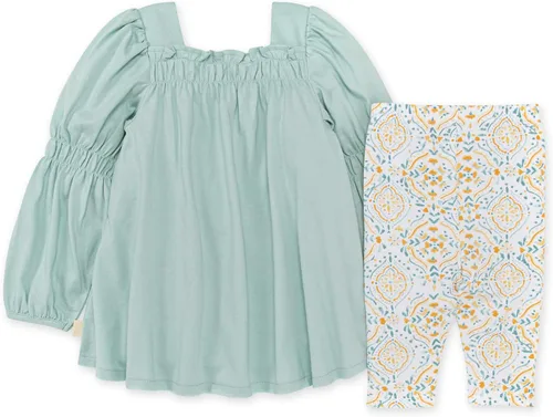 Miniatura 65 de Burt's Bees Baby Conjunto de camiseta y pantalón para bebé, túnica y leggings, 100% algodón orgánico