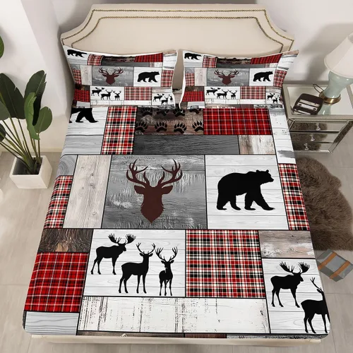 Miniatura 11 de Sábana bajera ajustable de caballo, sábanas de flores de animales de granja, tamaño individual para niños, adolescentes, adultos, dormitorio, juego