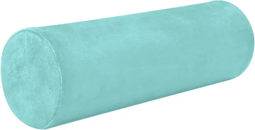 Almohada cervical azul claro y verde azulado para aliviar el dolor de cuello, almohada redonda para el cuerpo, almohada de apoyo lumbar para cama,