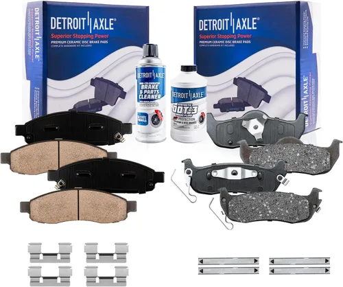 Miniatura 137 de Detroit Axle - Pastillas de freno traseras para Kia Sportage 2017-2022, Hyundai Tucson 2016-2021, pastillas de freno de cerámica 2018 2019 2020
