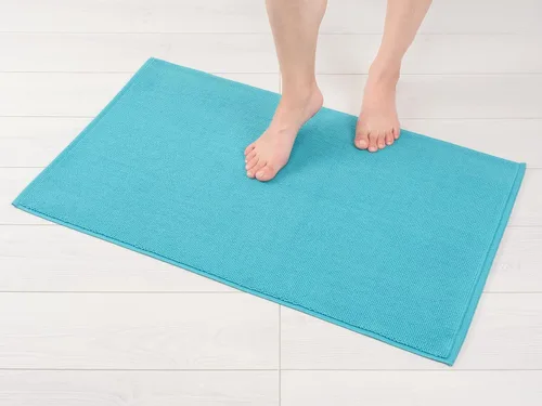 Miniatura 19 de American Soft Linen - Alfombra de baño antideslizante, 100% de algodón, 17 x 24 pulgadas, alfombras de baño lavables, tapetes peludos, color beige
