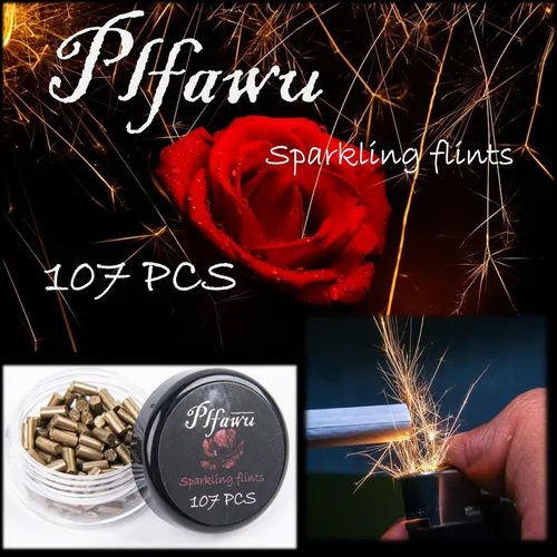 Miniatura 2 de 107 piezas de repuesto de pedernal para encendedor de alta calidad, compatible con Zippo y Clipper, repuesto de pedernal de larga duración para uso