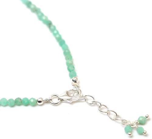 Miniatura 36 de Pulsera ajustable de plata esterlina 925 con cuentas completas para mujer, cuentas de piedras preciosas naturales, pulsera delicada, regalo