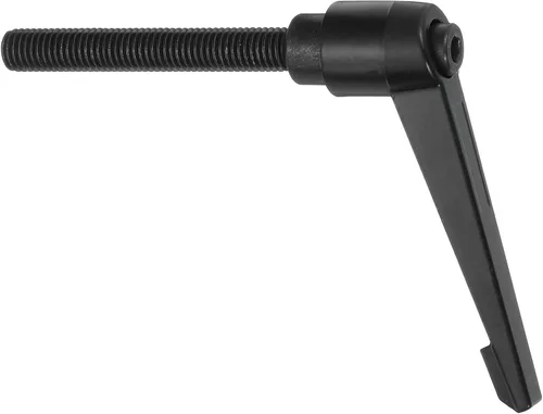 Miniatura 14 de uxcell Perillas ajustables M5 x 0.472 in, mango de rosca macho, botón de trinquete de liberación rápida, perno giratorio para maquinaria de torno