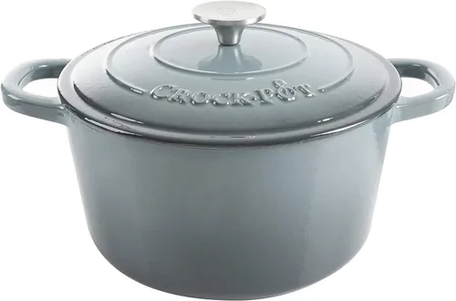 Miniatura 12 de Crock-Pot Artisan - Cacerola redonda esmaltada de hierro fundido estilo horno holandés, 3 cuartos de galón, verde pistacho