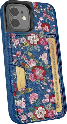 Miniatura 45 de Smartish Funda tipo cartera para iPhone 13 Pro – Wallet Slayer Vol. 2 [delgada + protectora] tarjetero con función atril - Black Tie Affair