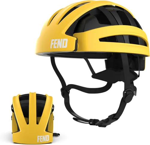 Miniatura 8 de FEND One Foldable Bike Helmet – Patented Smart-Fold 50% Compact Design, Award-Winning Safety CPSC/EN1078 Certified, for Adults, Commuters, E-Bikes