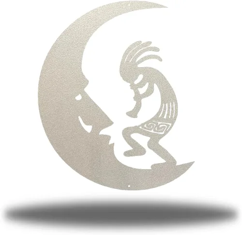 Miniatura 10 de Riverside Designs Kokopelli - Arte de pared de acero para exteriores, resistente e impermeable, fabricado en Estados Unidos
