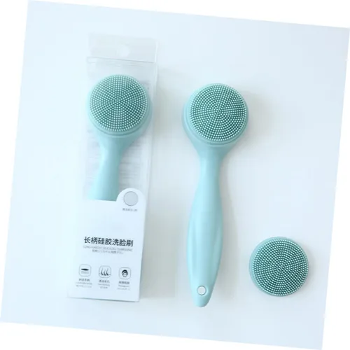 Miniatura 6 de EXCEART 1 Unidades Cepillo de limpieza facial Cepillo exfoliante manual Cepillo facial de repuesto de silicona Cepillo facial Cepillo de lavado