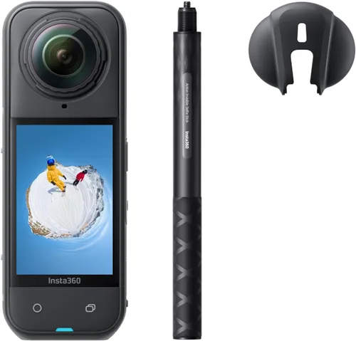 Miniatura 19 de Insta360 Paquete FlexiCare X5 – Cámara de acción impermeable 8K de 360°, luz baja, efecto selfie stick invisible, lente resistente y reemplazable