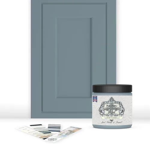 Miniatura 204 de Pintura TODO EN UNO, Abbey (gris cálido), Muestra de 8oz - Pintura duradera para gabinetes y muebles. Imprimación y capa superior incorporadas,