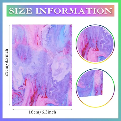 Miniatura 3 de Honoson 15 piezas de cuero sintético de verano de 8.3 x 6.3 pulgadas, hojas de tela colorida para aretes, suministros de decoración de manualidades