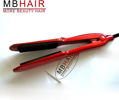 Miniatura 5 de MBHAIR Plancha de cerámica para dar volumen al peinado esponjoso, plancha de pelo de corrugación, plancha de pelo de cerámica antiestática