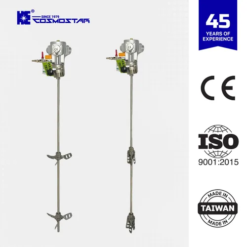 Miniatura 3 de COSMOSTAR Agitador neumático de 55 galones 1/8HP Bung Mount Tanque Mezclador de tambor Mezclador neumático de soporte, soporte de máquina