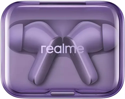 Miniatura 5 de realme Air 7 - Audífonos inalámbricos verdaderos, reducción de ruido activa de 52 dB, sonido de alta resolución, LHDC, controlador de graves Púrpura