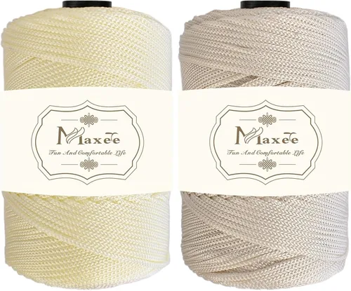 Miniatura 23 de Cordón de macramé premium de poliéster 3 mm × 218 yardas, cordón de macramé 100% polipropileno de 3 mm, ideal para crochet, colgadores de pared, 30