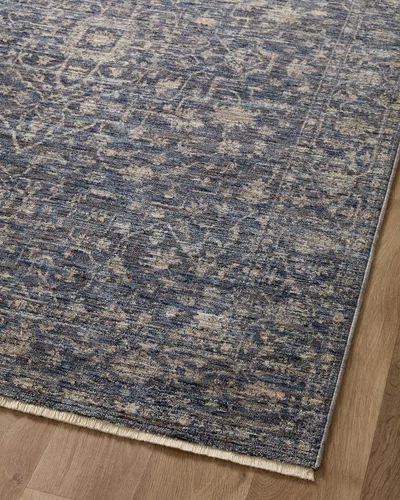 Miniatura 8 de Loloi Sorrento Collection SOR-01 Midnight/Natural - Alfombra decorativa de 2 pies x 3 pies