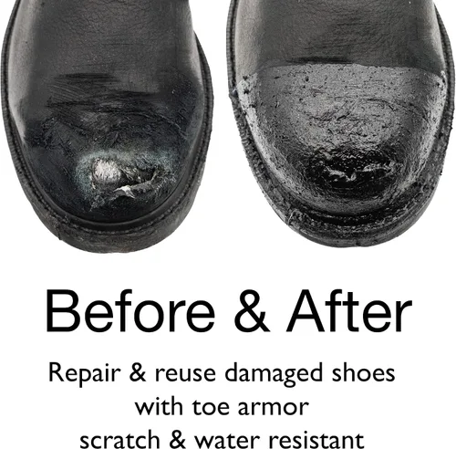 Miniatura 2 de Leather Hero Protector de botas de trabajo con cepillo para botas de trabajo con refuerzo de puntera - da vida extra a tus botas, 3 onzas