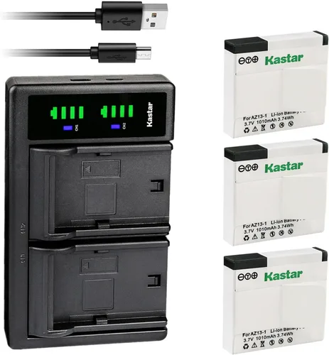 Miniatura 6 de Kastar Cargador de batería USB LTD2 compatible con Xiaomi YI AZ13-1, AZ13-2 batería, cámara de acción Xiaomi Yi, cámara de acción Yi 1, Xiaomi