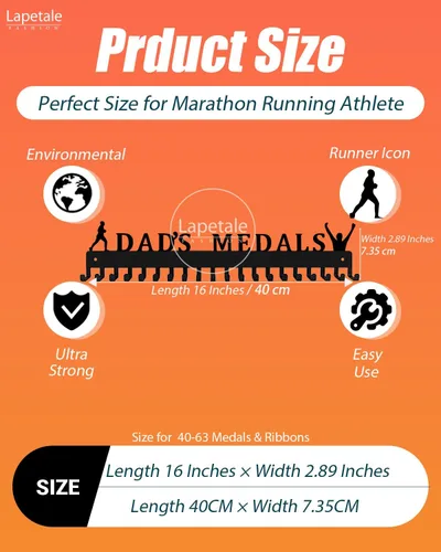 Miniatura 5 de Soporte para medallas – She Believed She Could She Did – Soporte personalizado para medallas para corredor de carreras deportivas, placa de metal