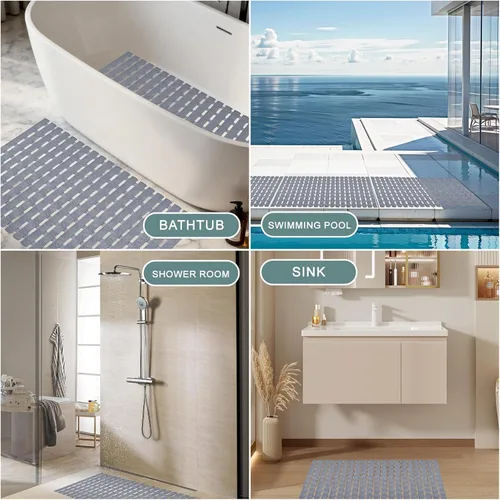 Miniatura 5 de Tapete antideslizante para bañera y ducha, tapete antideslizante para perros y mascotas, tapete de baño para bañera, tapete de baño de 27.5 x 15.7