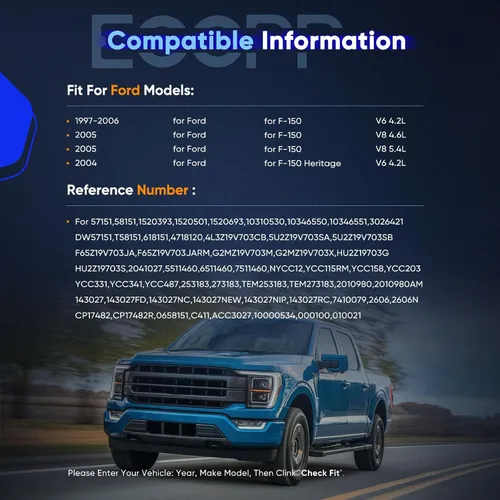 Miniatura 2 de ECCPP Compresor de CA 1997-2006 apto para Ford para F-150 para F-150 Heritage 4.2L