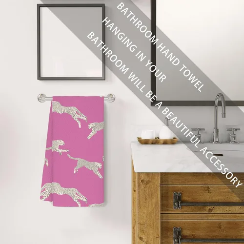 Miniatura 4 de Jvpke Toallas de cocina de leopardo rosa, decoración de guepardo, leopardo retro, decoración de cocina rosa, paños de cocina rosa preppy de 16 x 24