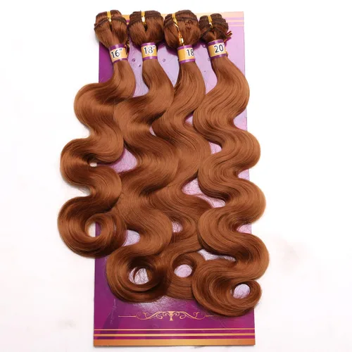 Miniatura 11 de Extensiones de cabello ondulado sintético de color rojo vino 3 paquetes de 16 18 20 pulgadas, color ombre de negro a burdeos, trenza de cabello