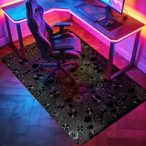Miniatura 10 de Vicwe Alfombrilla para Silla de Oficina para Suelo de Madera Dura, 2 PCS, 30 x 48 pulgadas Completamente Transparente Protector de Alfombrilla
