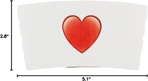 Miniatura 8 de Restaurantware Fundas para tazas de café, paquete de 50 unidades para tazas de café de 12, 16 y 20 onzas, fundas desechables para bebidas calientes