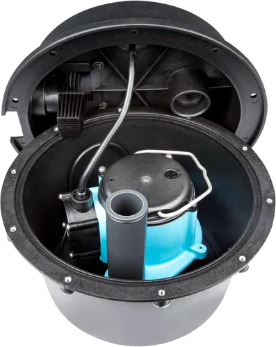 Miniatura 8 de Little Giant WRSC-6 Bomba de sumidero automática compacta para debajo del fregadero Drainosaur de 115 voltios, 1/3 HP, 2760 GPH/Sistema de fregadero