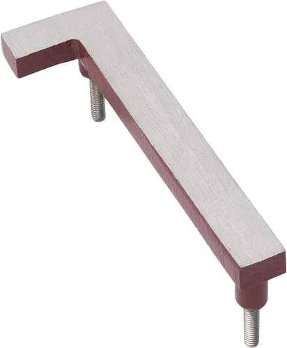 Miniatura 9 de Montague Metal Products MHN-06-F-BR2-2 - Números de casa de dirección flotantes modernos de aluminio cepillado, 6.0 in, níquel satinado