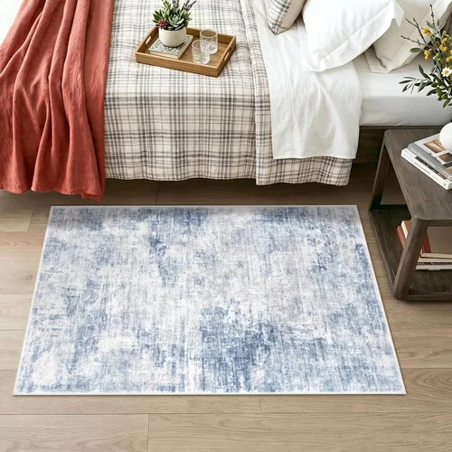 Miniatura 87 de IOHOUZE Alfombra abstracta lavable de 3 x 12 pies para pasillos, antideslizante para cocina, camino de entrada de lana sintética para interiores