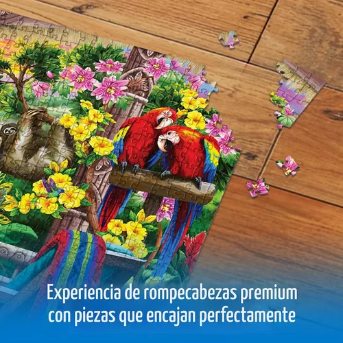 Miniatura 5 de Wonder Forge Tropical Retreat Rompecabezas de 1000 Piezas para Adultos Piezas Únicas que Encajan Perfectamente Imágenes Divertidas y Vibrantes