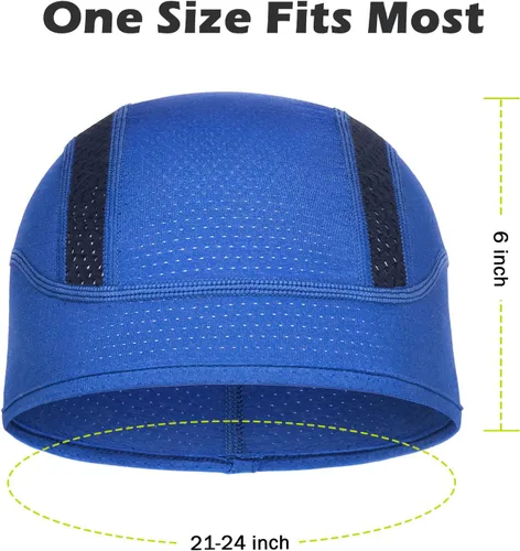 Miniatura 41 de Gorro con forro para casco de calavera, malla de enfriamiento para hombres y mujeres, se adapta debajo de los cascos