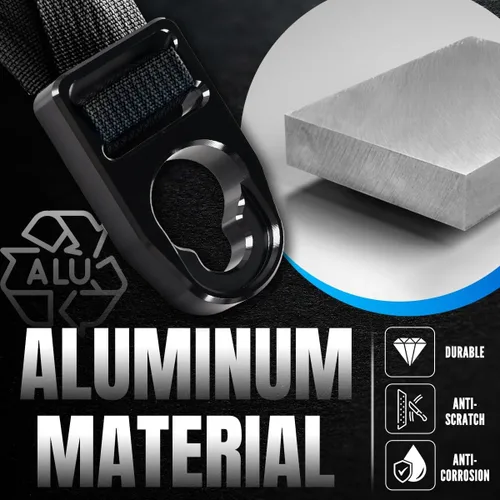 Miniatura 7 de Canitu Clip de hebilla de repuesto para correa, pestillos de mecanizado de aluminio, kit de reparación de ganchos de asiento para toda la vida