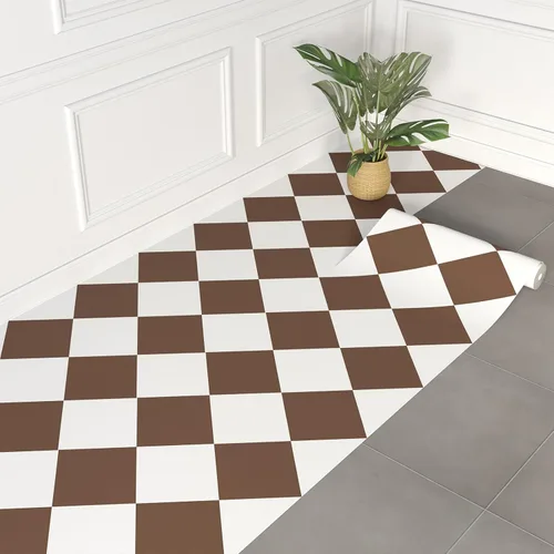 Miniatura 10 de WIFEA Rollo de Suelo de Vinilo Autoadhesivo 23.6"x 118"/19 Pies Cuadrados Baldosas de Suelo Despegar y Pegar, Suelo de Tablones de Vinilo Resistente