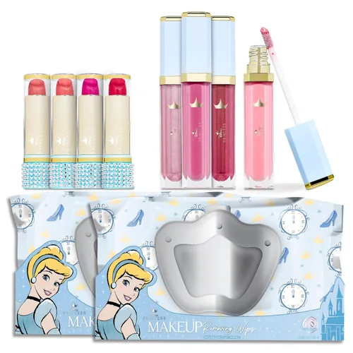 Miniatura 10 de Disney Belle Maison - Juego de maquillaje cosmético, colección esencial de maquillaje, Princess Belle Beauty and the Beast - Incluye 3 bálsamos
