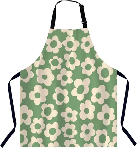 Miniatura 19 de Delantal para Mujeres Hombres 002, Gato negro con ojos verdes