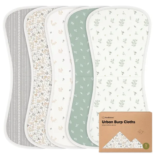 Miniatura 16 de Paños orgánicos para bebés, niños y niñas, paquete de 5, ultra absorbente, paño para eructar, ropa para recién nacidos, toalla para la leche, babero
