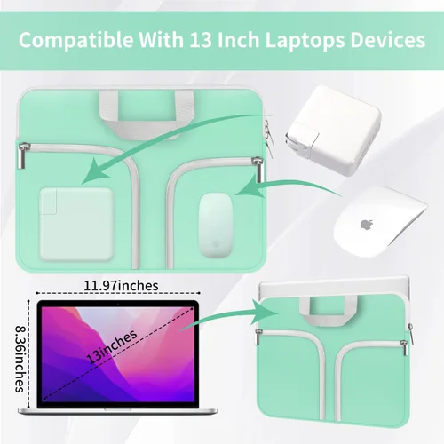 Miniatura 2 de HESTECH Funda para Chromebook de 11.6 pulgadas, funda protectora para portátil de 12 pulgadas, para Acer R11/Spin 311/HP Stream/Samsung/Surface Hot