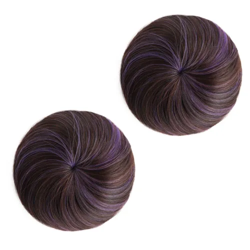 Miniatura 22 de 2 extensiones de moño de cabello, accesorio de peluca, extensiones de cabello rizado y ondulado, extensiones de cabello recogido, extensión de moño