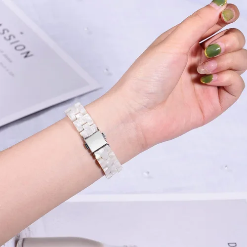 Miniatura 4 de Correa de reloj de resina compatible con Fitbit Alta y Fitbit Alta HR pulsera de repuesto para mujeres y hombres, correa de resina ligera delgada