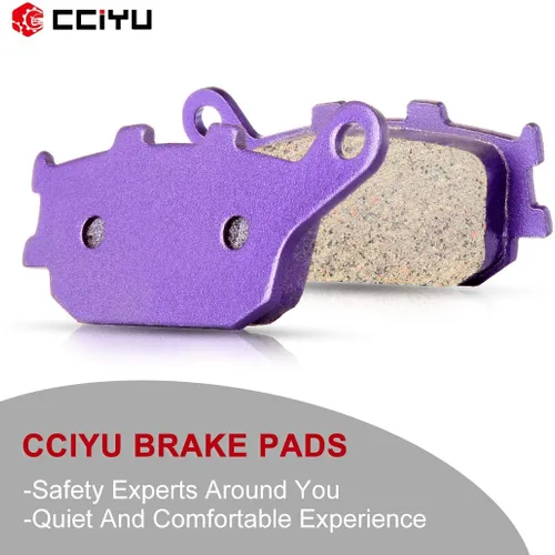 Miniatura 2 de CCIYU Pastillas de freno de motocicleta aptas para Honda, para Suzuki, para Yamaha, pastillas de freno traseras de fibra de carbono