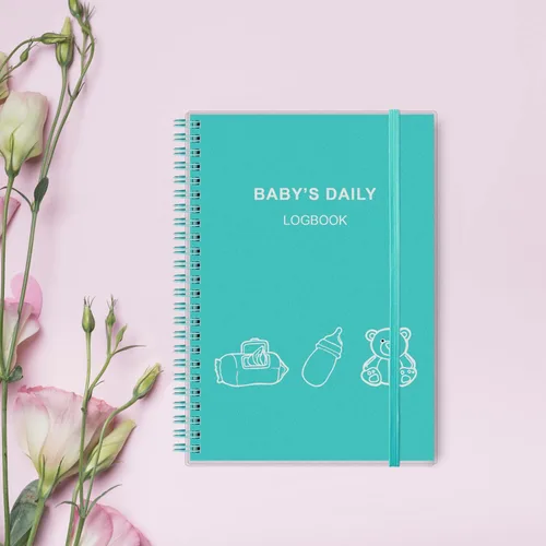 Miniatura 7 de Libro diario de registro del bebé – Agenda A5 para el cuidado del bebé para recién nacidos, horario para el seguimiento de la rutina diaria