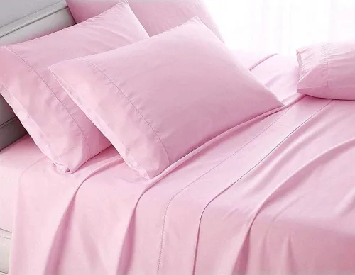 Miniatura 24 de LaxLinen Sábanas Aqua Solid Full, 1 sábana bajera de bolsillo extra profundo para colchones de 18 a 24 pulgadas, calidad egipcia elástica, 600 hilos