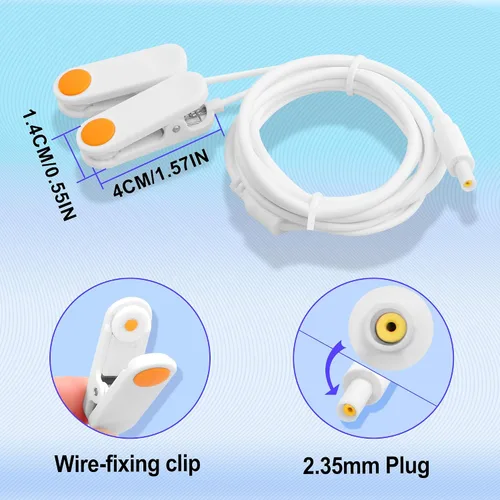 Miniatura 2 de TaVNS - Adaptador de clip para oído de máxima comodidad y señal estable. Experimenta una conductividad superior con punta de esponja conductora y un