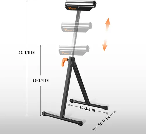 Miniatura 3 de WORKESS Soporte de Rodillos Capacidad de Carga de 132 Libras, Paquete Doble WK-RS004T