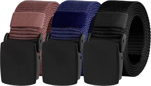 Miniatura 22 de UNGGJKB Men's Tactical Belt, Nylon Casual Elastic Belt, Work Belt That Can Be Cut And Adjusted
