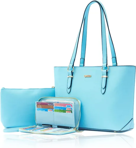 Juego de bolsos y carteras para mujer, bolso de mano para el trabajo, bolso de hombro con asa superior y cartera a juego